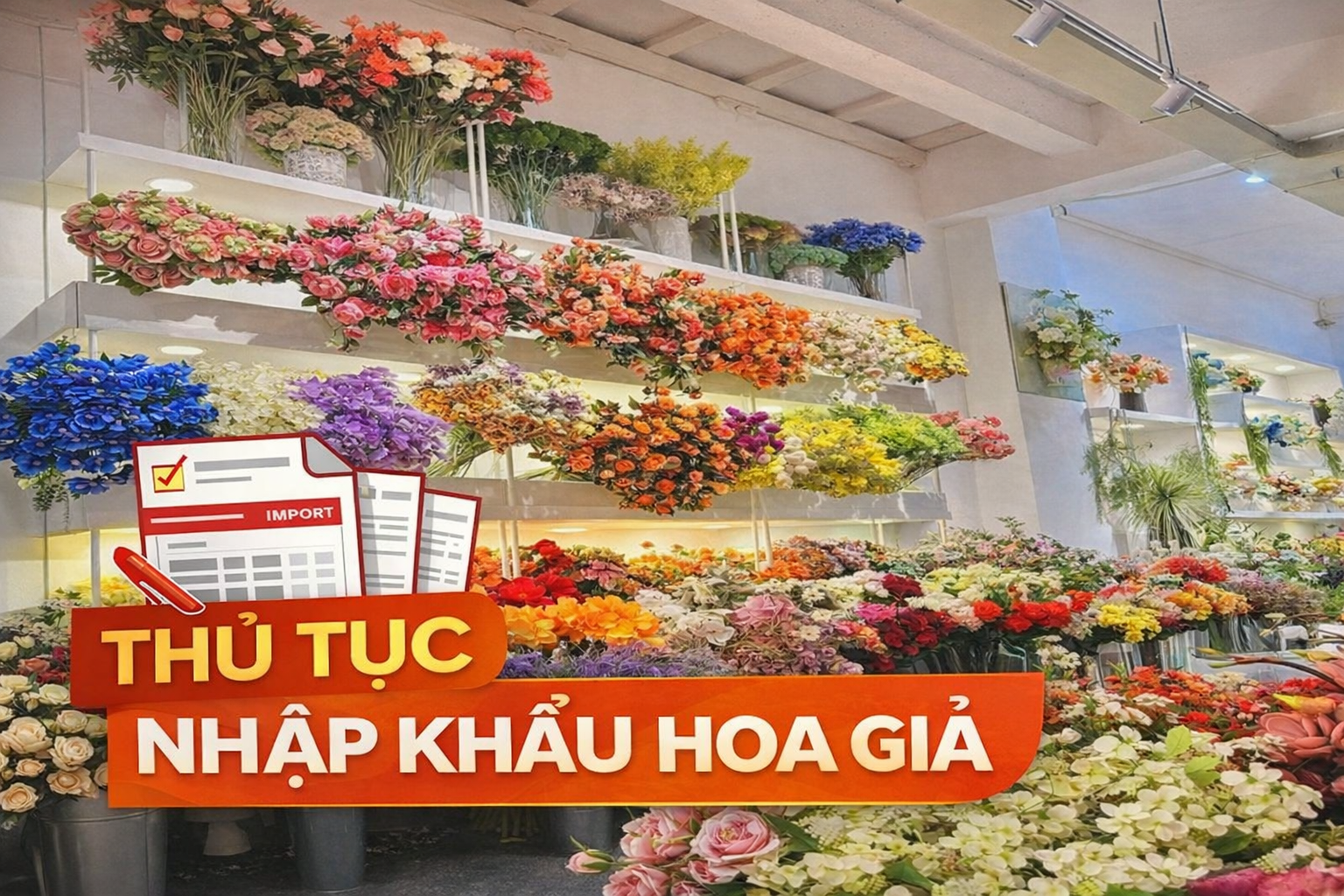 THỦ TỤC NHẬP KHẨU HOA GIẢ TỪ TRUNG QUỐC VỀ VIỆT NAM